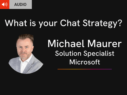 What is your Chat Strategy? Interview with Michael Maurer, Data Analytics & AI Specialist at Microsoft Headshot