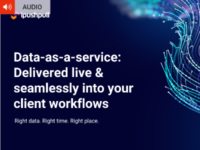 Data-as-a-Service: Delivered Live and Seamlessly into your client Workflows Headshot