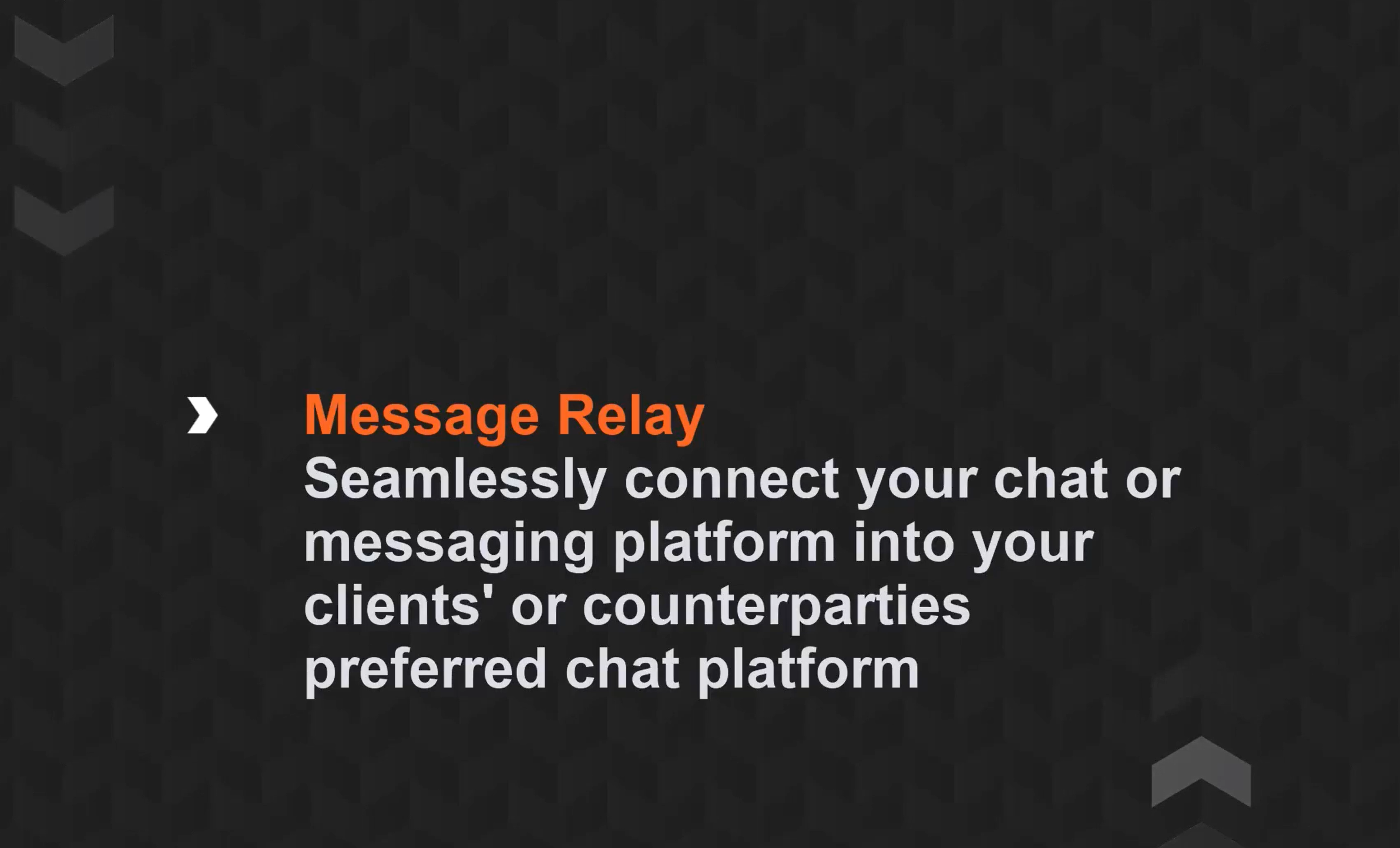 message relay screen